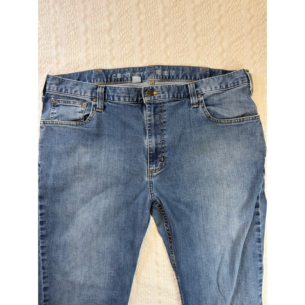 Carhartt Relaxed Fit Jeans 40x30 Blue Workwear Denim Pants